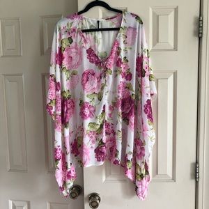 Pink floral top